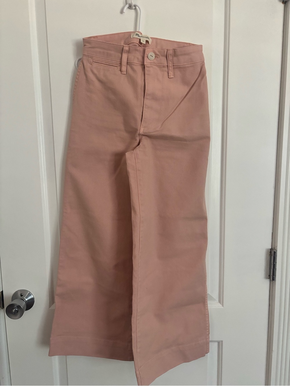 Madewell Wide-Leg Pants in Dusty Rose